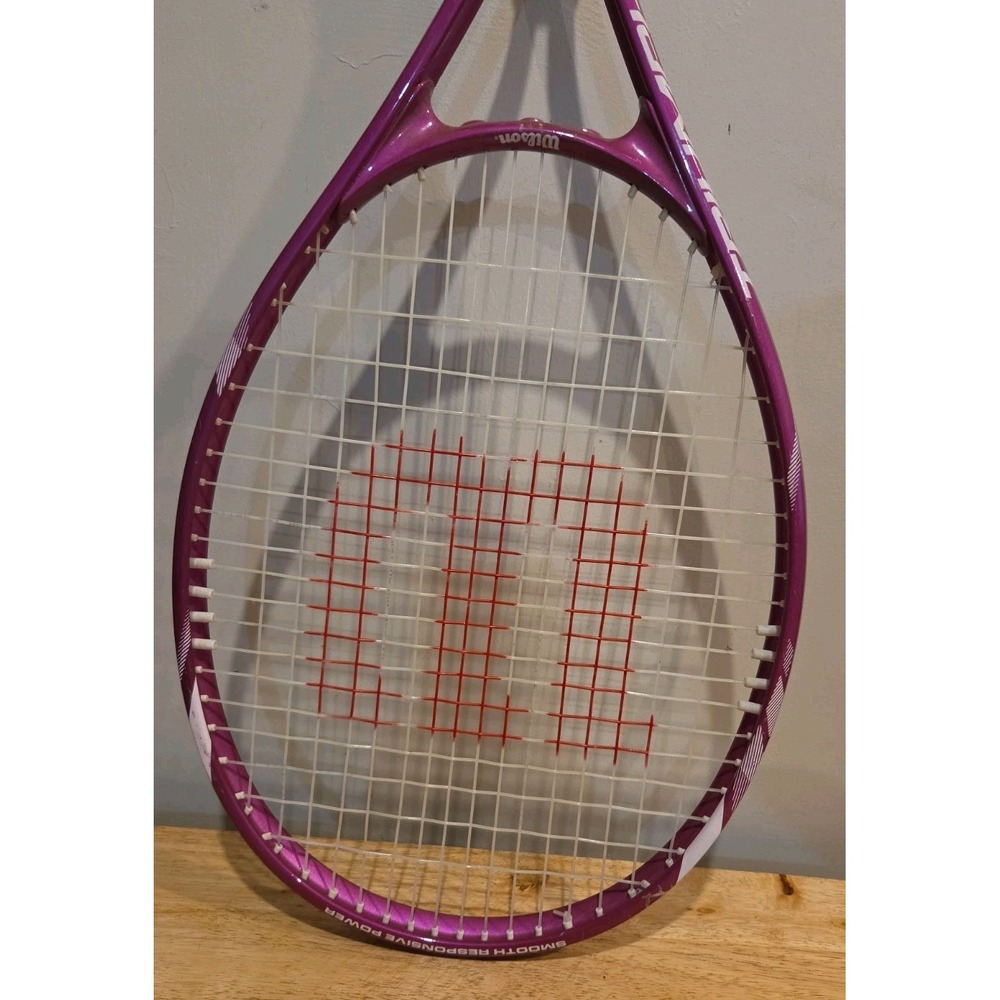 Wilson Triumph Tennis Racket Pink Purple 4 1/4 Grip Vintage Racquet